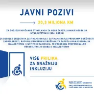 Osigurano 20,3 miliona KM za zapošljavanje osoba s invaliditetom, prvi put i za one sa 50 posto invaliditeta