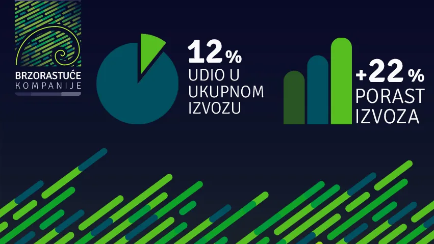 U ukupnom izvozu iz BiH brzorastuće kompanije učestvuju skoro 12 posto