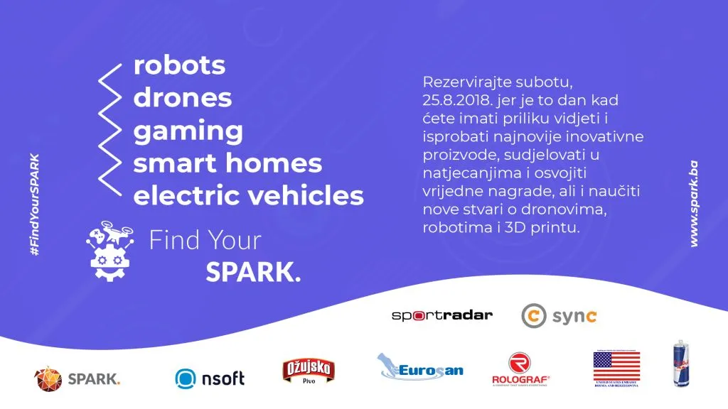 Find your SPARK 2018: Gadgeti, natjecanja i radionice