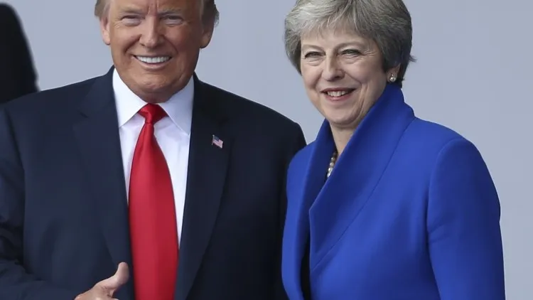 May pozdravila Trumpa pozivom na sklapanje sporazuma o slobodnoj trgovini