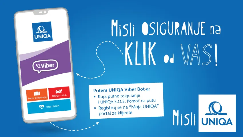 UNIQA putem Vibera nudi kupovinu putnog osiguranja i pomoći na putu