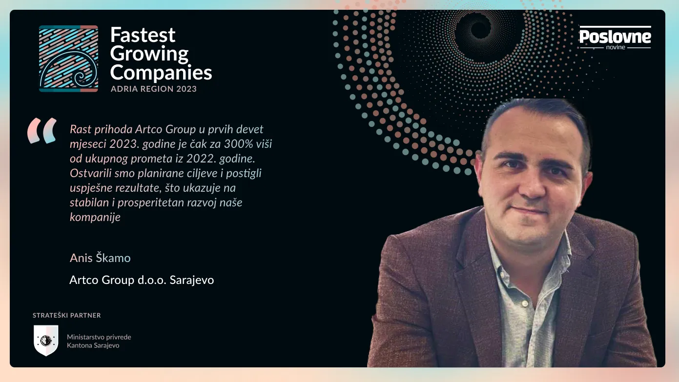 Anis Škamo, direktor Artco Group d.o.o. Sarajevo – Plasiraju vlastito ERP riješenje  na bh. i međunarodno tržište