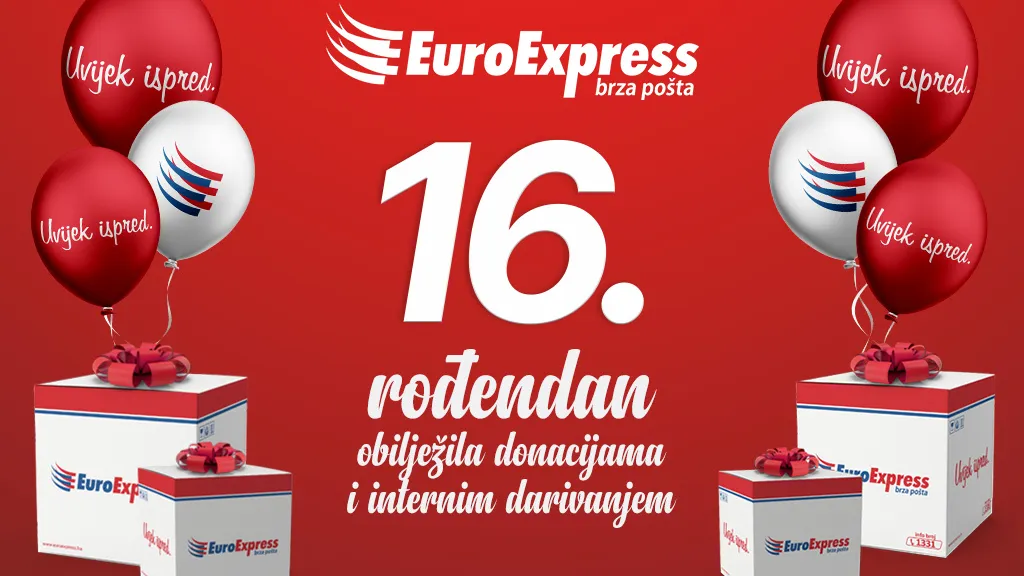EuroExpress brza pošta 16. rođendan obilježila donacijama i internim darivanjem