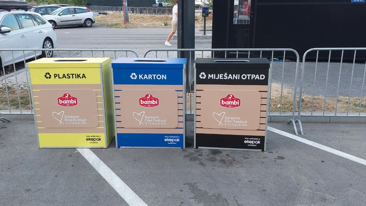 Podrška SFF-u: Coca Cola i Ekopak postavili posebne kontejnere za reciklažu u centru Sarajeva