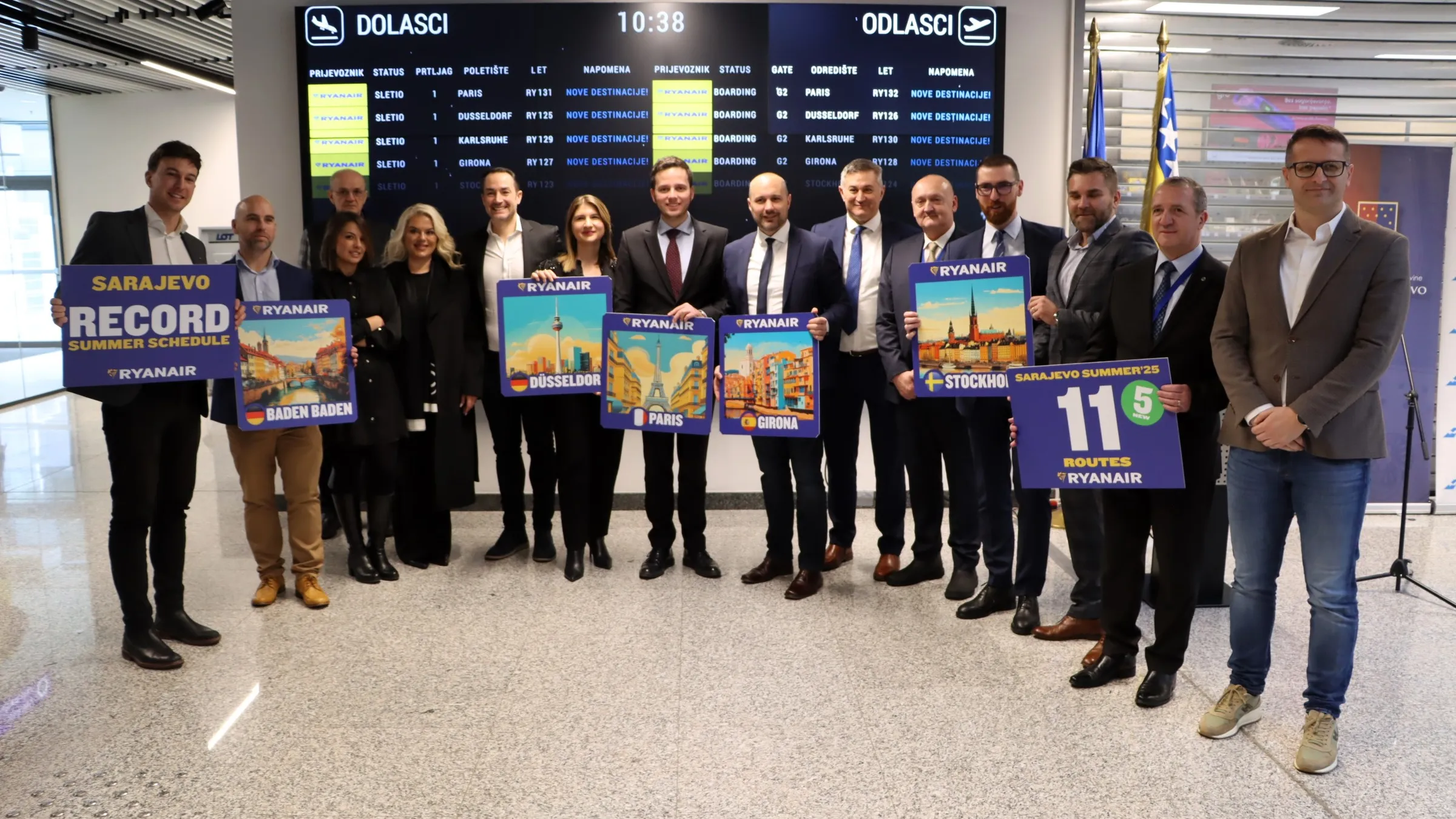 Ryanair udvostručuje saobraćaj u Sarajevu za ljeto 2025.