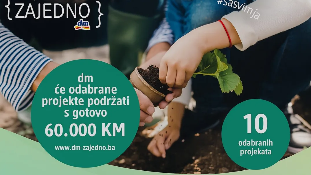 Dm će s gotovo 60.000 KM podržati 10 ekoloških projekata