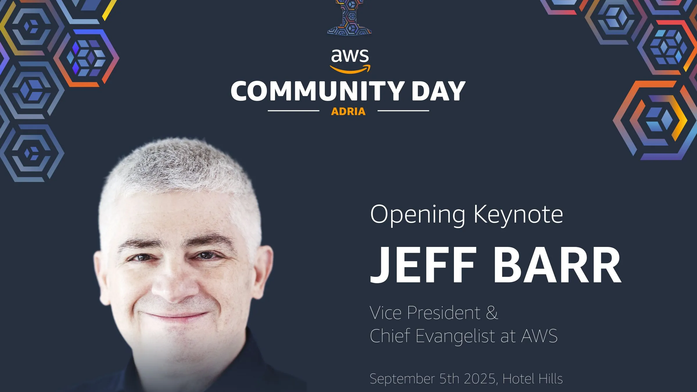 Potpredsjednik Amazon Web Services Jeff Barr otvara AWS Community Day Adria