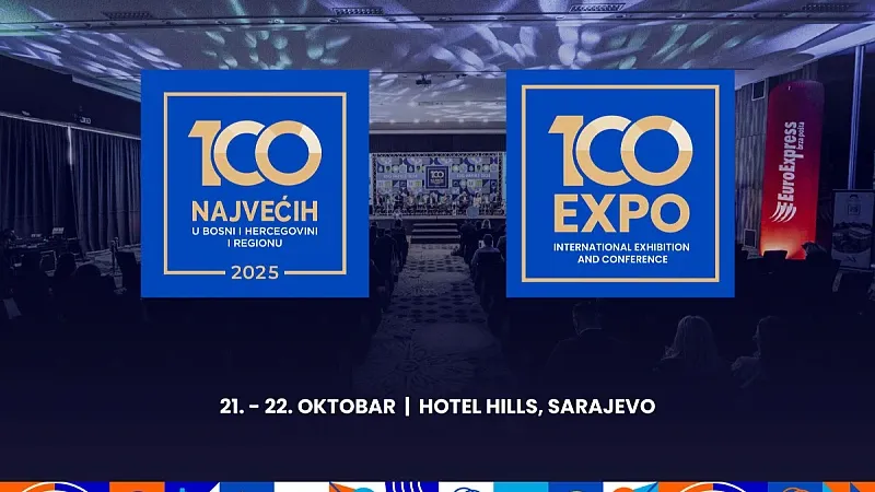 Osiguraj mjesto na 100 EXPO (Sarajevo, 21–22.10) i uđi u mrežu 300+ kompanija