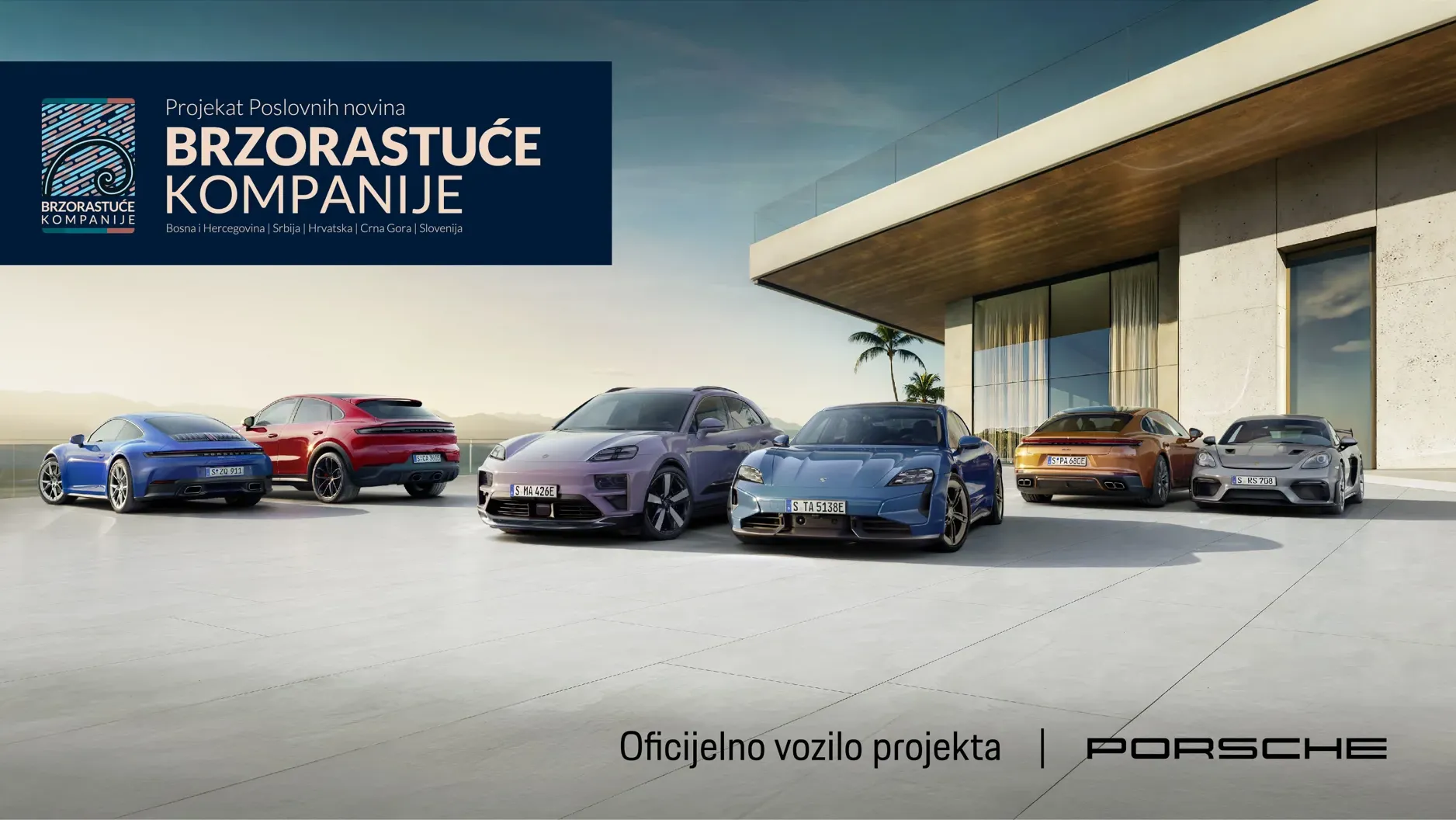 Porsche Oficijelno vozilo projekta „Brzorastuće kompanije“: Liderima rasta dostupna ekskluzivna digitalna prijava za Porsche iskustvo