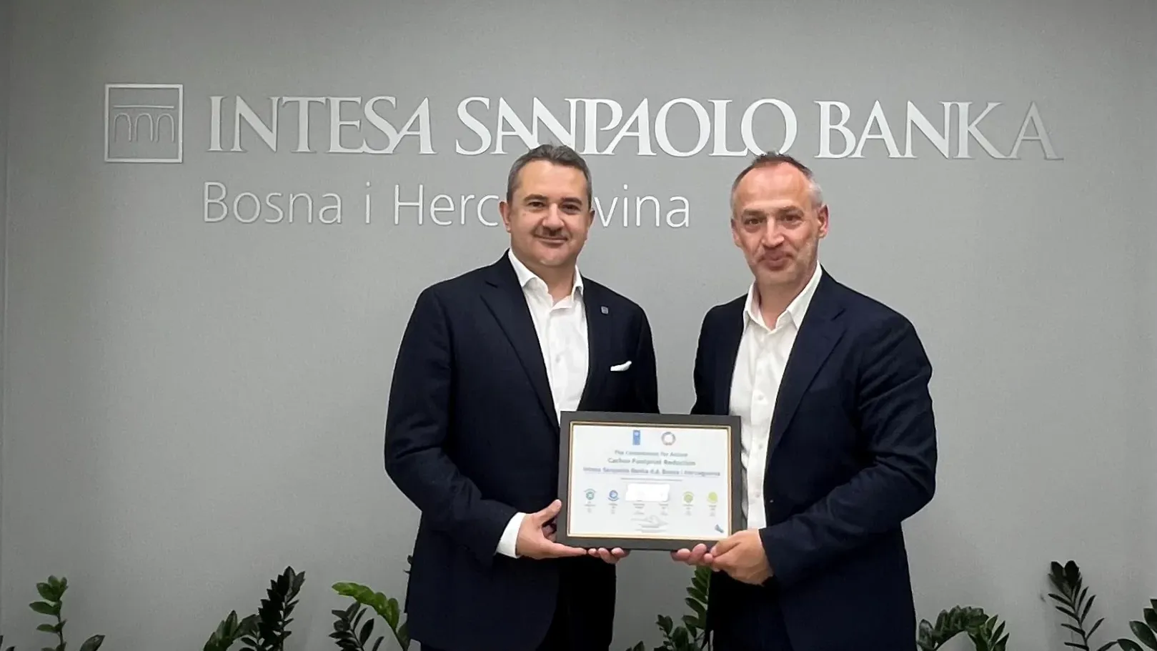 Intesa Sanpaolo Banka nastavlja graditi održivije poslovanje uz smanjenje CO₂ otiska