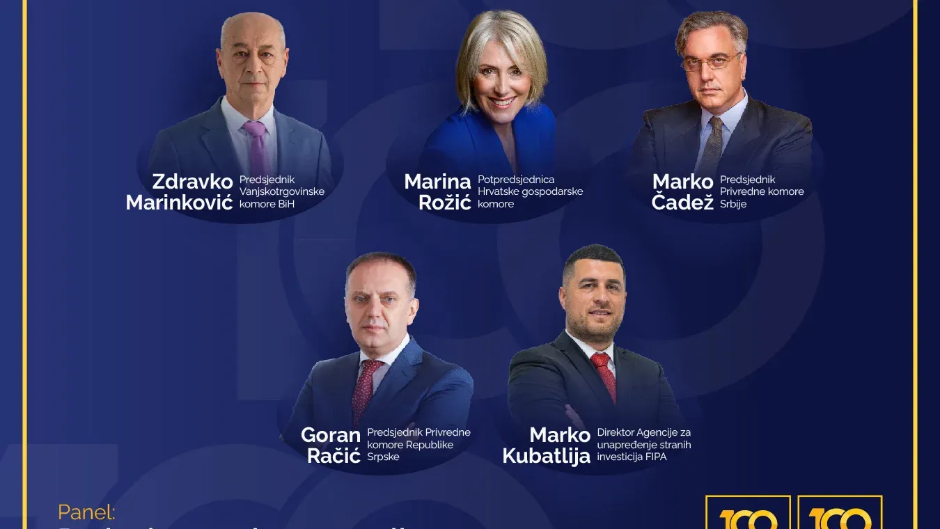 Konferencija 100 najvećih i 100 EXPO 2026 - Region bez granica: Mogu li komore ono što politika ne može?