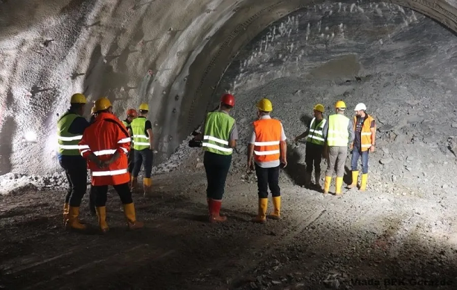 Završetak probijanja tunela Goražde - Prača  za tri godine