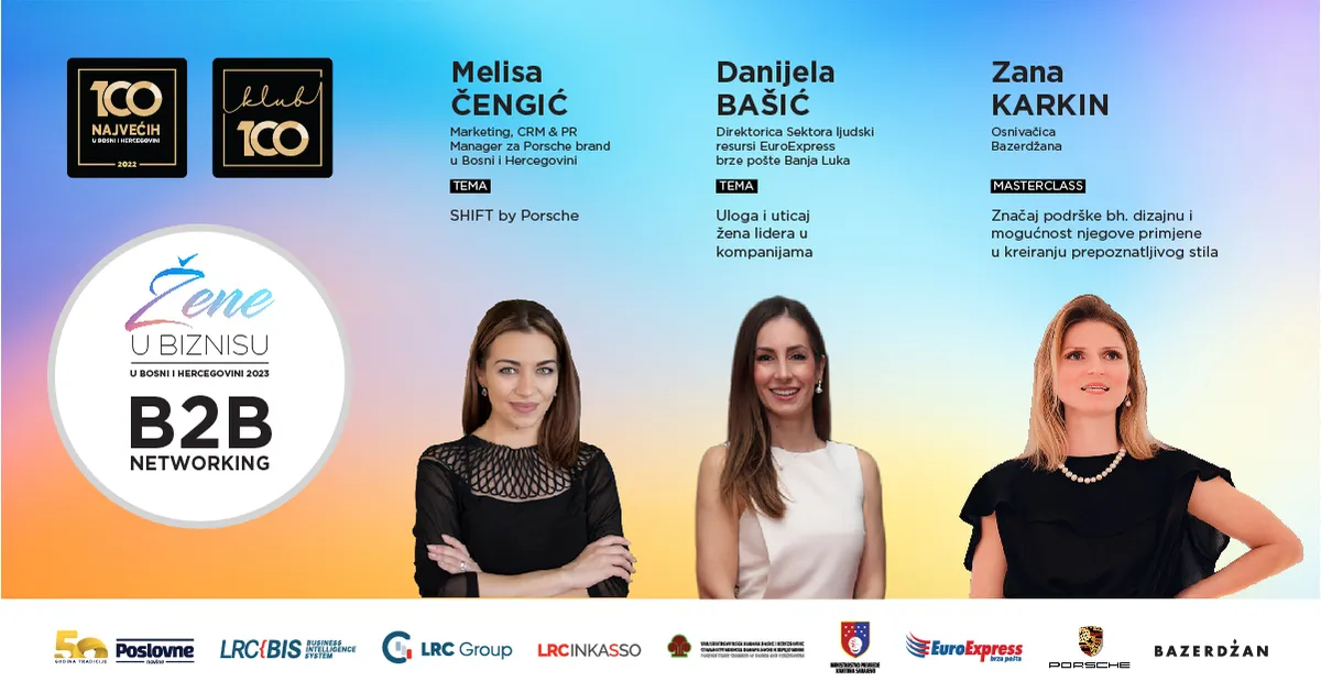 B2B Klub 100 – Žene u biznisu: Prilika za nove poslovne kontakte i uspješne saradnje