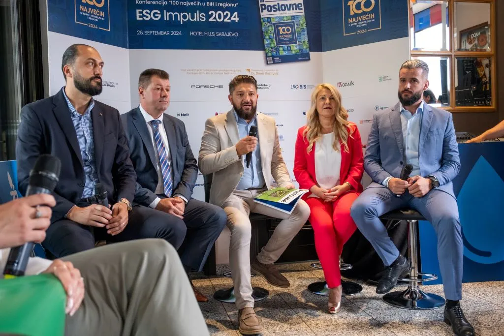 "100 najvećih u BiH i regionu": Primjena ESG principa ključna za dugoročni uspjeh