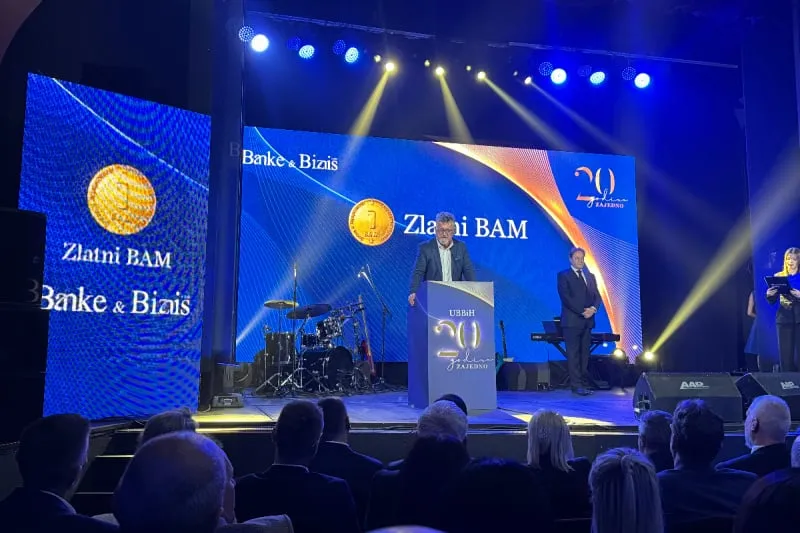 Razvojna banka FBiH dobitnik priznanja "Zlatni BAM" za podsticanje investicija i podršku razvoju privrede