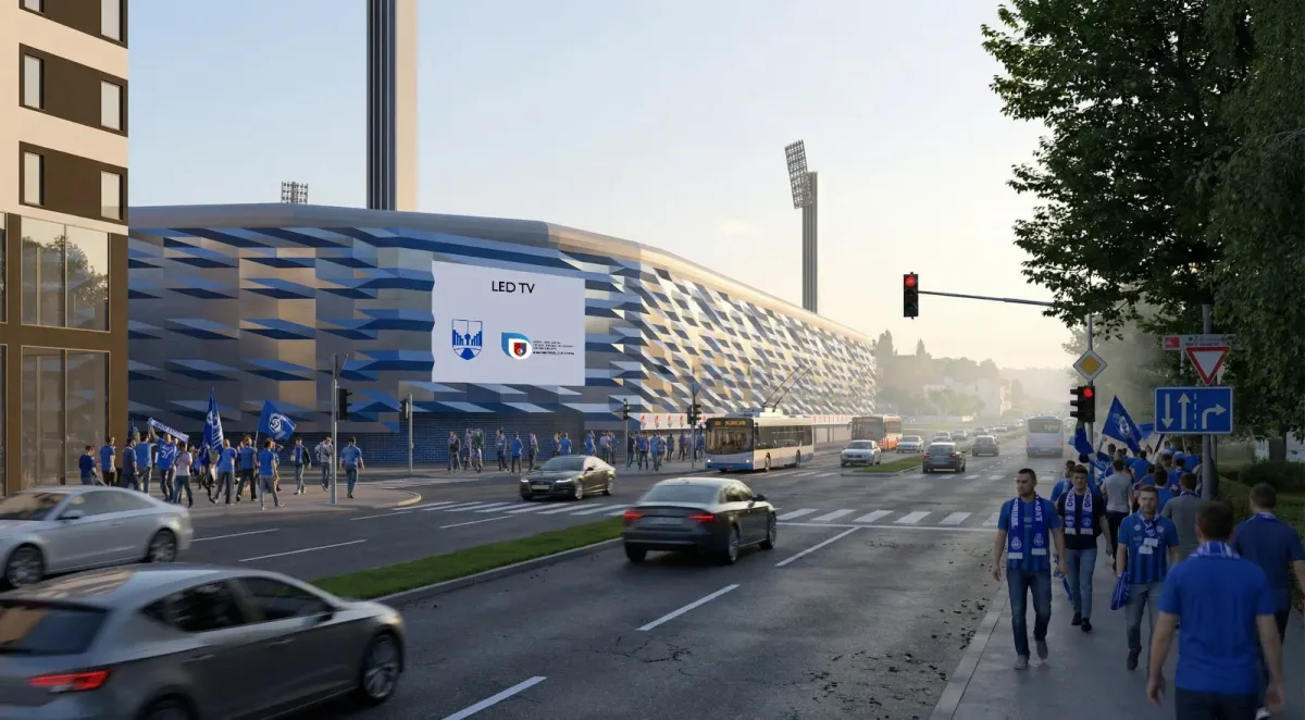 Predstavljen projekt nove fasade sjeverne tribine Stadiona Grbavica