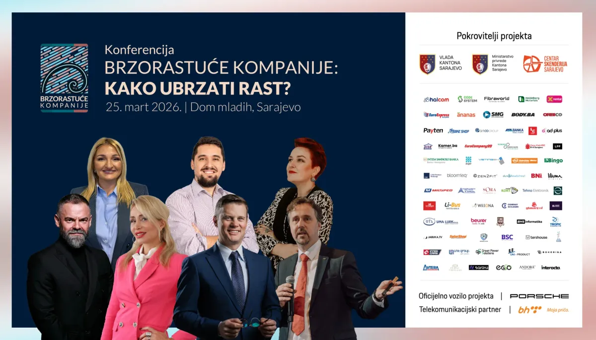 Više od 300 direktora i poduzetnika dolazi na konferenciju „Kako ubrzati rast?“ u Sarajevu