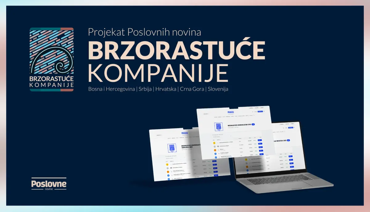 Zvanično istraživanje: Dvije bh. kompanije među 10 najbrže rastućih u Adria regiji!