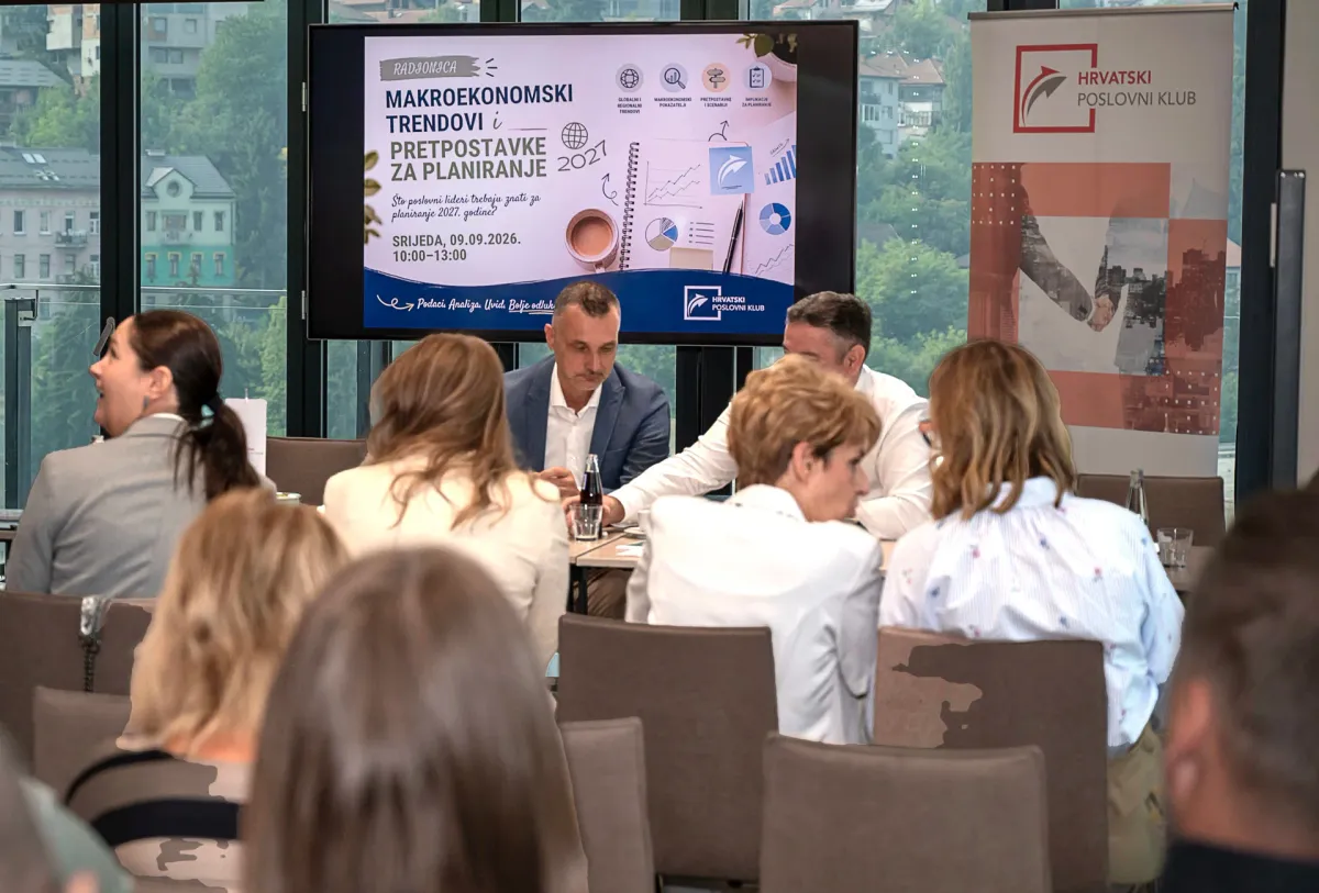 Kako poslovne ambicije uskladiti s realnim ekonomskim uvjetima: Održana radionica o makroekonomskim trendovima i pretpostavkama za planiranje 2027