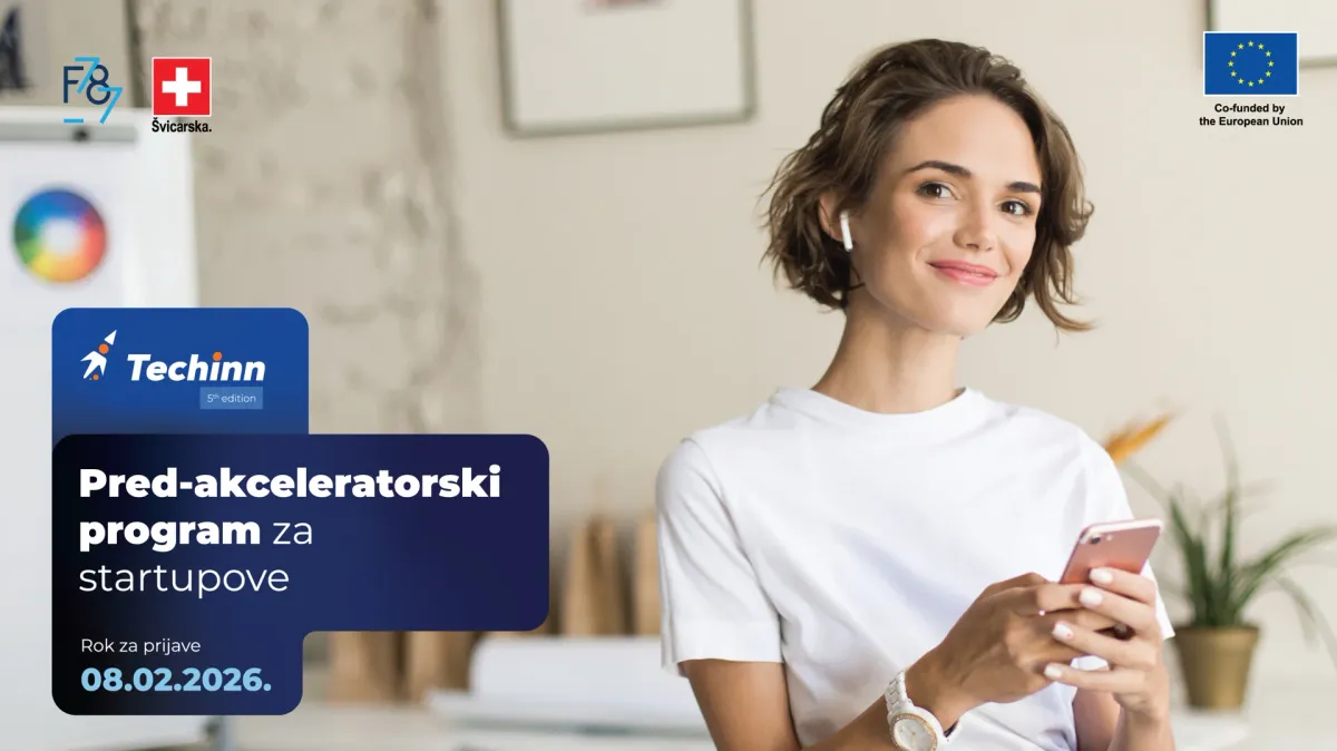 Otvorene prijave za peto izdanje TechInn programa: Ako imaš tech ideju, ali ne i jasan biznis put, TechInn je program za tebe!