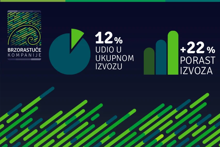 U ukupnom izvozu iz BiH brzorastuće kompanije učestvuju skoro 12 posto