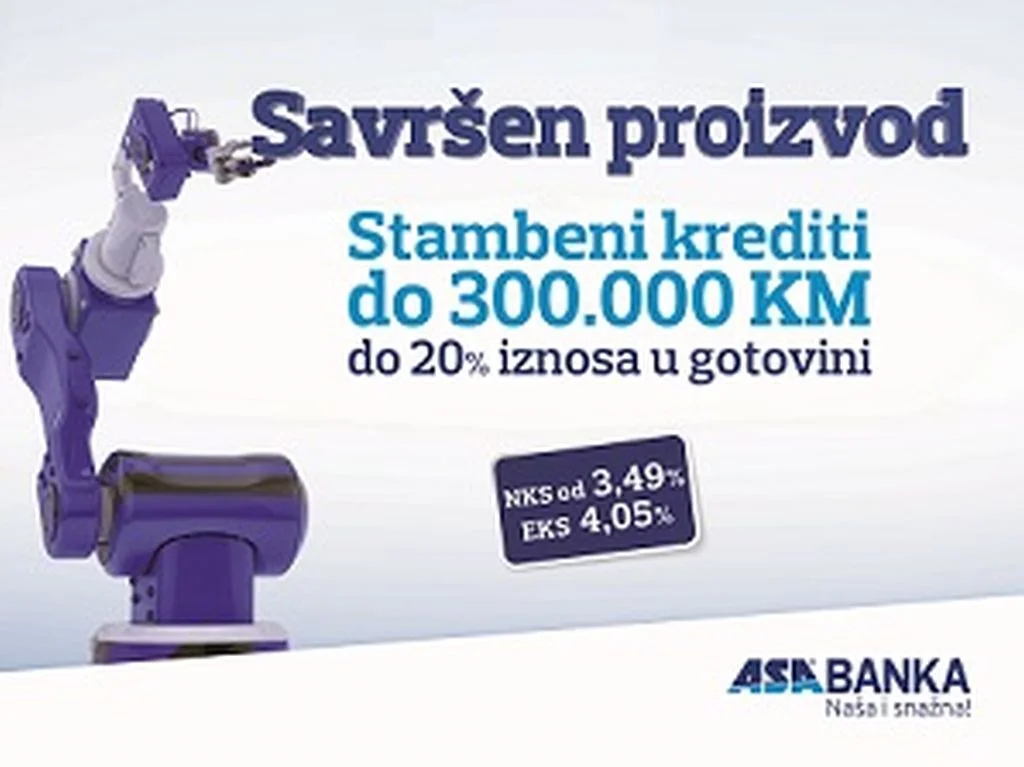 Novi stambeni kredit ASA Banke