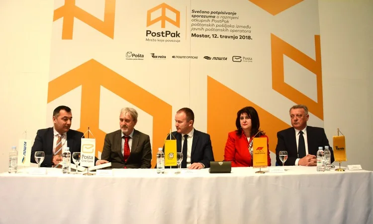 Pošte BiH, Srbije i Crne Gore potpisali sporazum o PostPak usluzi