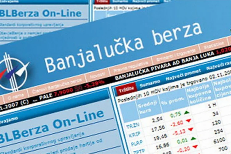 Na Banjalučkoj berzi promet 1,25 miliona KM