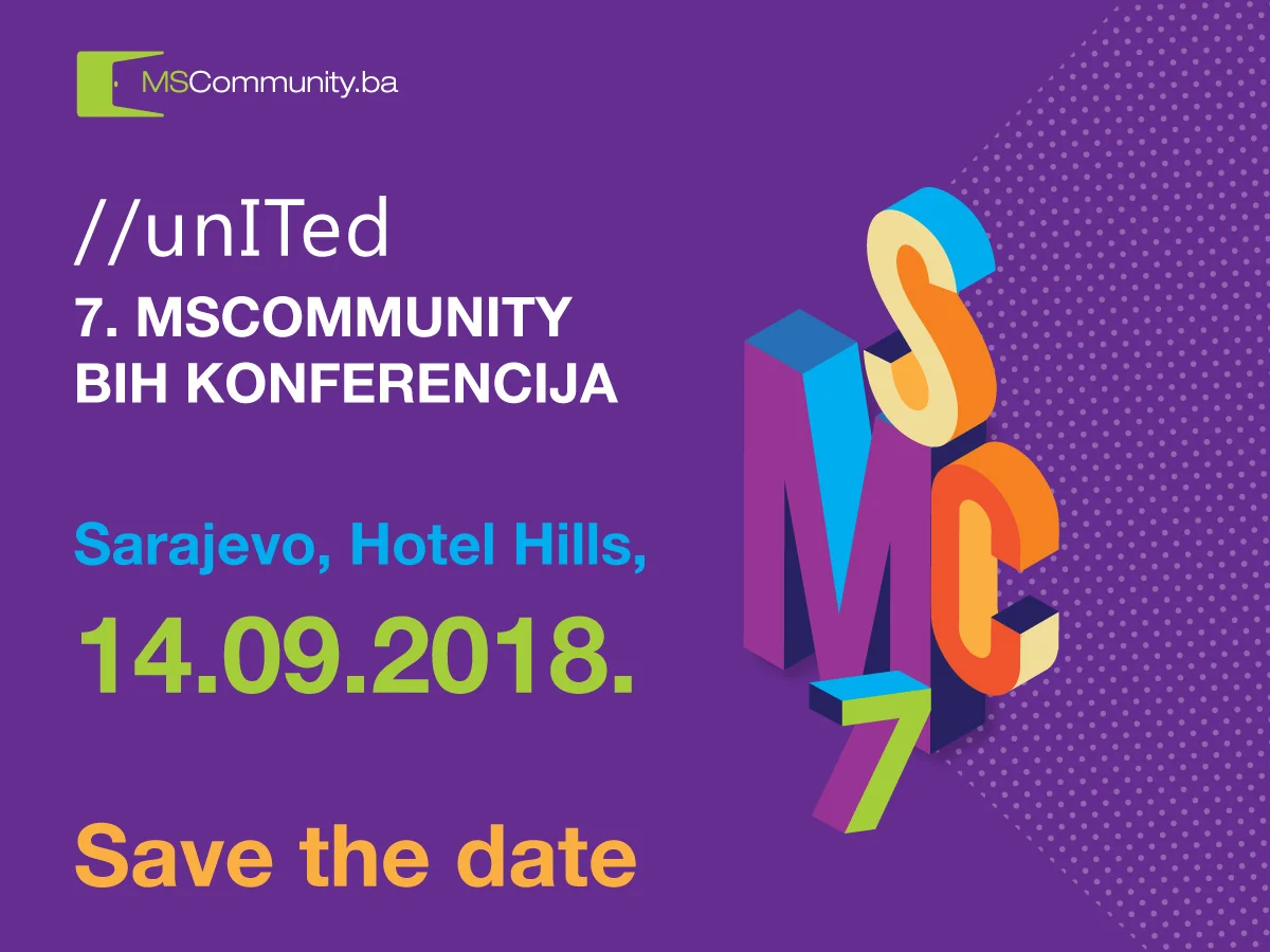 7. MSCommunity BiH konferencija očekuje nas u septembru