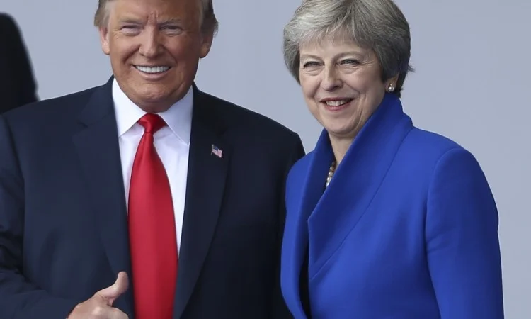 May pozdravila Trumpa pozivom na sklapanje sporazuma o slobodnoj trgovini
