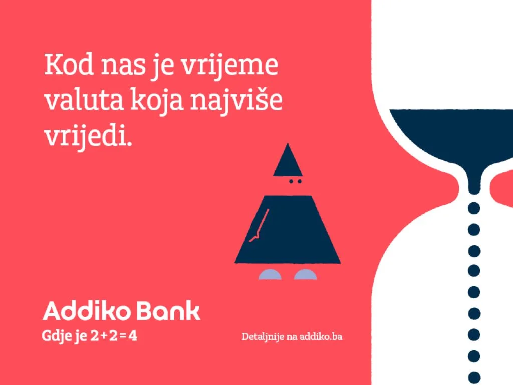 Addiko banka: Kod nas je vrijeme valuta koja najviše vrijedi