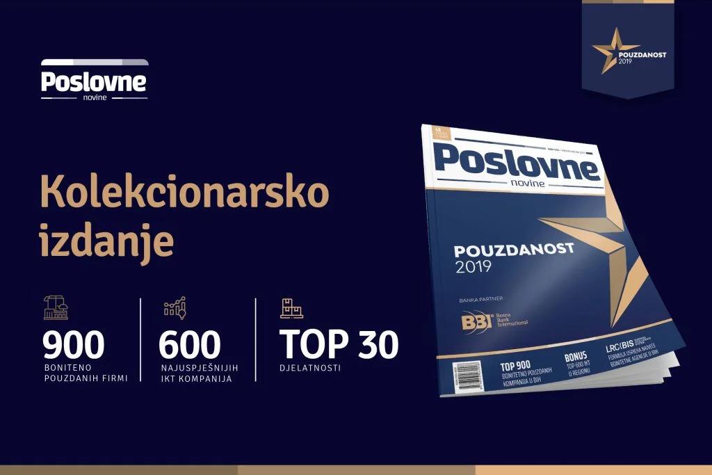 Otkrijte 900 boniteno pouzdanih firmi, 600 najuspješnijih IKT kompanija i TOP 30 djelatnosti