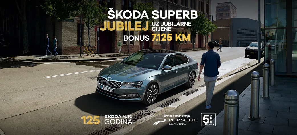 SUPERB jubilej ponuda za jubilarnih 125. godina ŠKODA AUTO-a