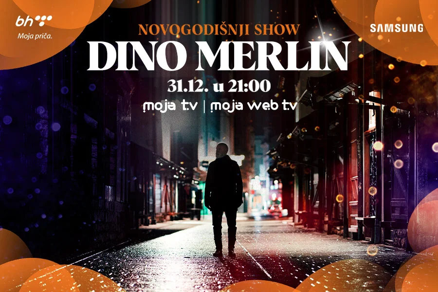 Novogodišnji show Dine Merlina ekskluzivno na Moja TV i Moja webTV