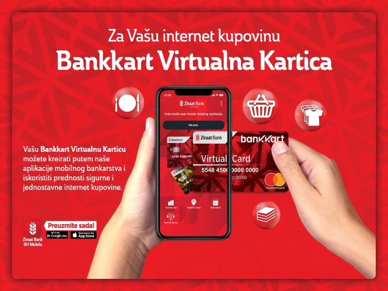 ZiraatBank BH – prva banka u BiH koja je na tržištu predstavila Virtualnu karticu