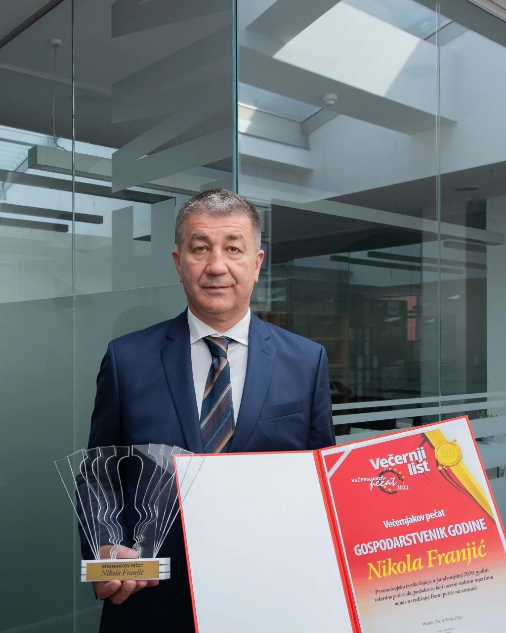 Jubilarni 20. Večernjakov pečat: Nikola Franjić privrednik godine