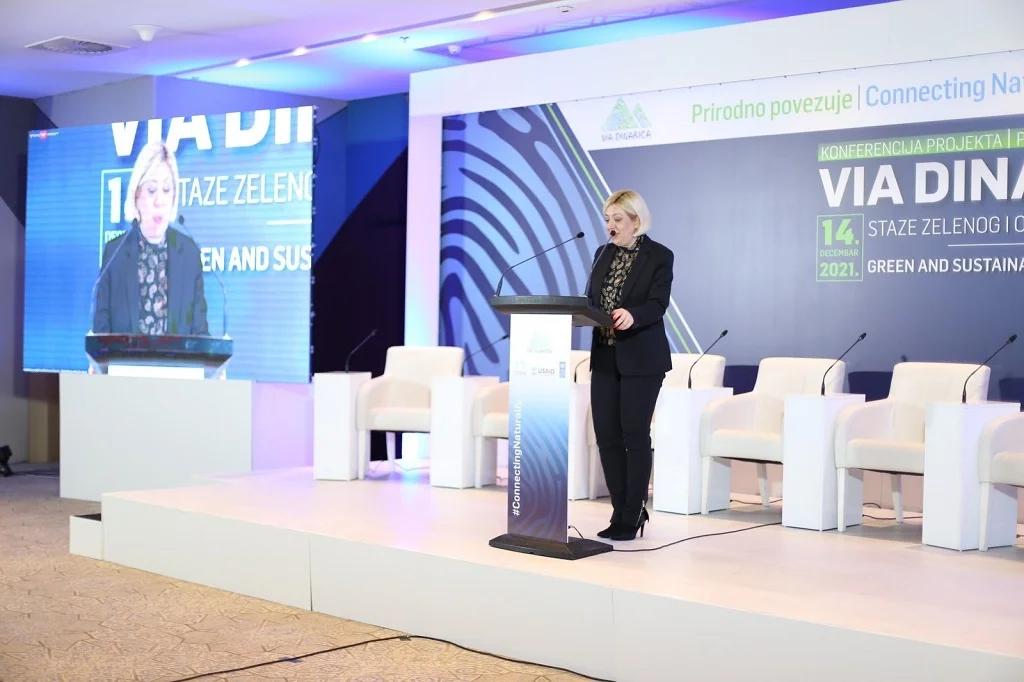 Ministrica Đapo na Konferenciji projekta Via Dinarica: Staze zelenog i održivog razvoja