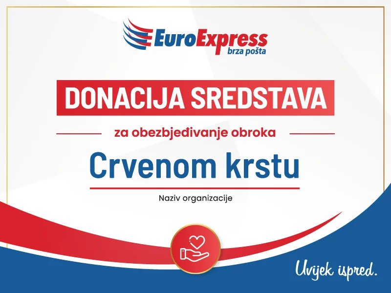 EuroExpress brza pošta uručila donacije organizacijama Crvenog krsta širom zemlje