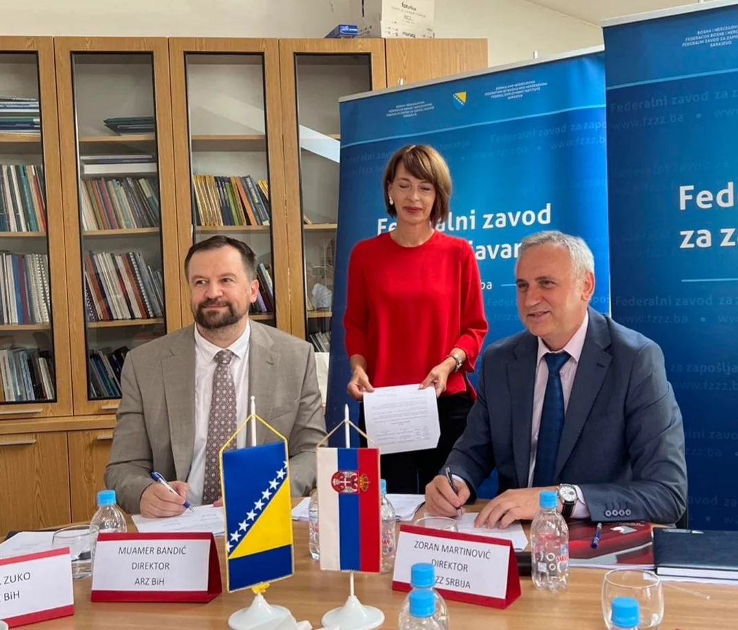 Agencija za rad i zapošljavanje BiH i Nacionalna služba za zapošljavanje Srbije potpisale protokol