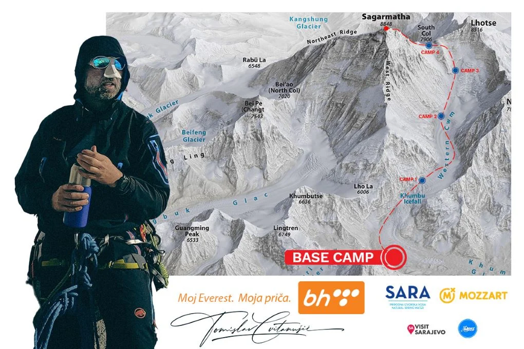 Mount Everest: Bh. alpinista sa timom stigao do Baznog kampa na visini od 5.364 metra