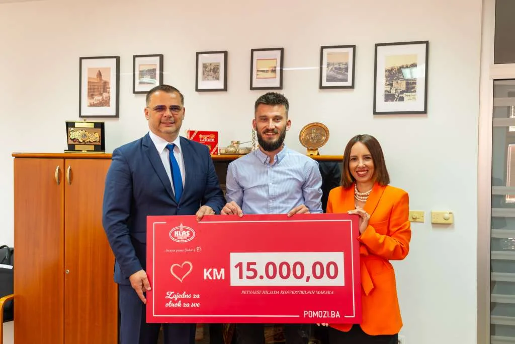 "Zajedno za obrok za sve": Kompanija Klas donirala 15.000 KM Udruženju Pomozi.ba