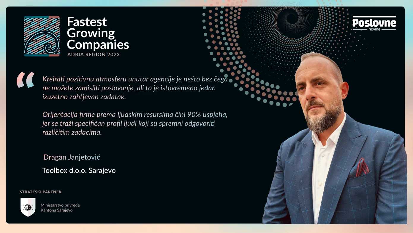 Dragan Janjetović, osnivač Toolbox d.o.o.: Naša vizija je da budemo vodeća BTL agencija u Bosni i Hercegovini