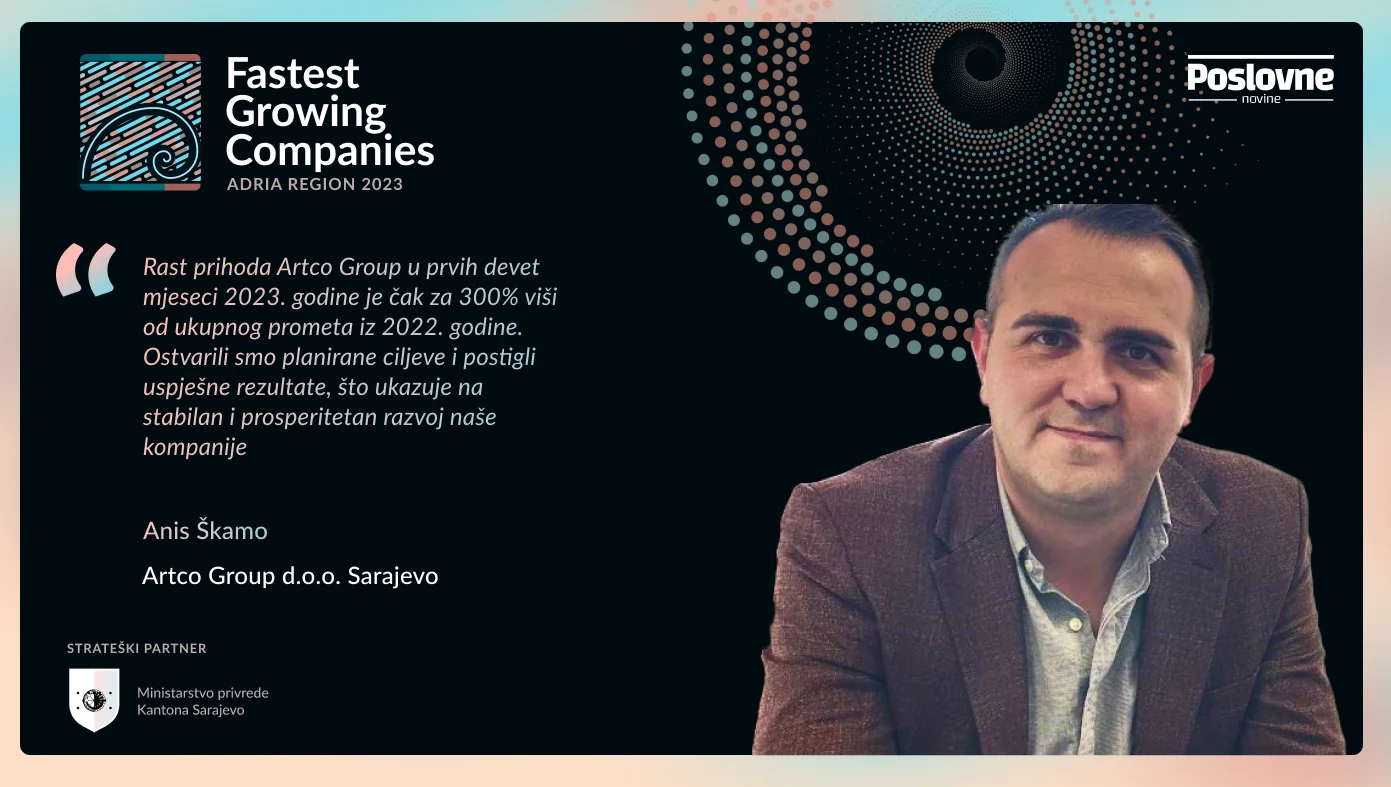 Anis Škamo, direktor Artco Group d.o.o. Sarajevo – Plasiraju vlastito ERP riješenje  na bh. i međunarodno tržište