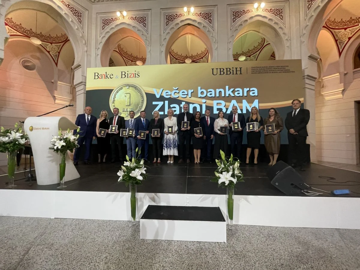 Najuspješnijim bankama uručena priznanja "Zlatni BAM"