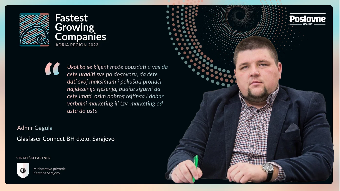 Glasfaser Connect BH: Proširili se na tržište Austrije, Belgije i Holandije