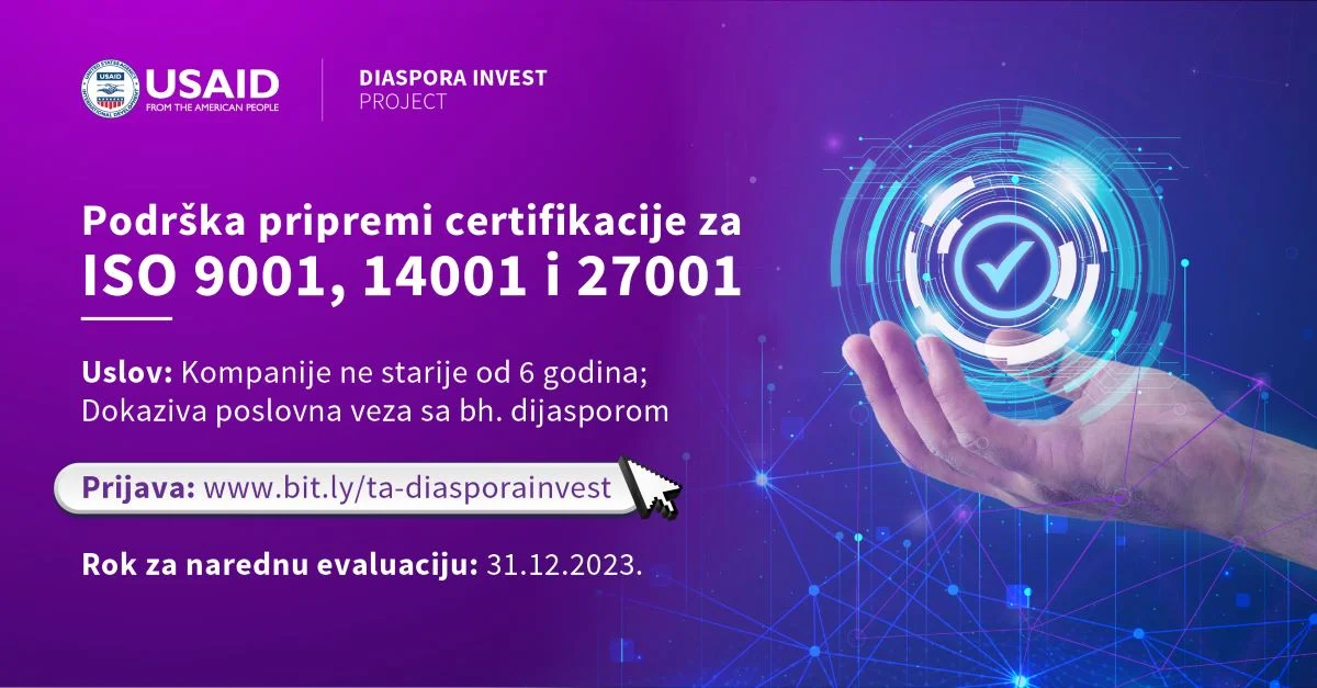 USAID pomaže kompanije u pripremi za ISO certifikaciju