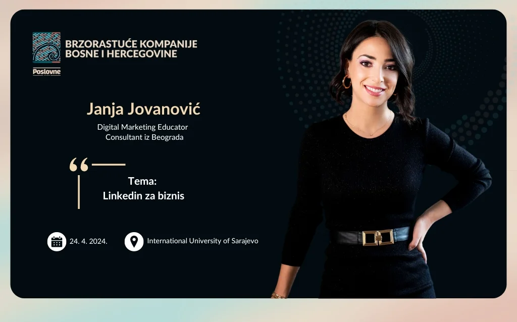 Janja Jovanović: LinkedIn je online vizit kartica