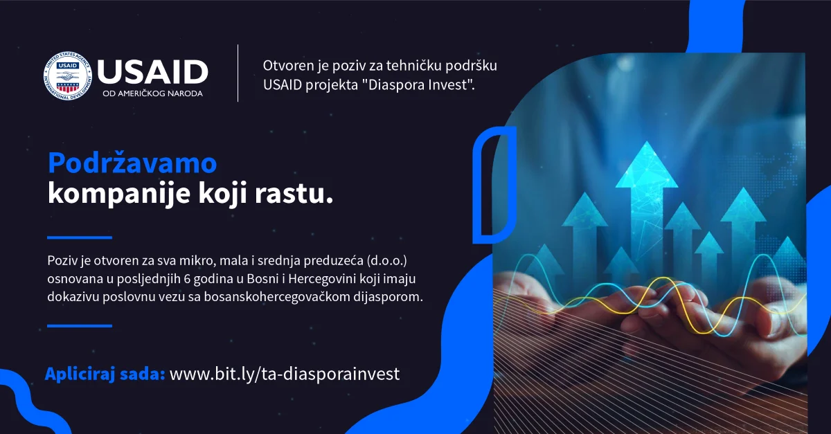 USAID otvorio poziv za tehničku podršku kompanijama sa dijasporskim učešćem