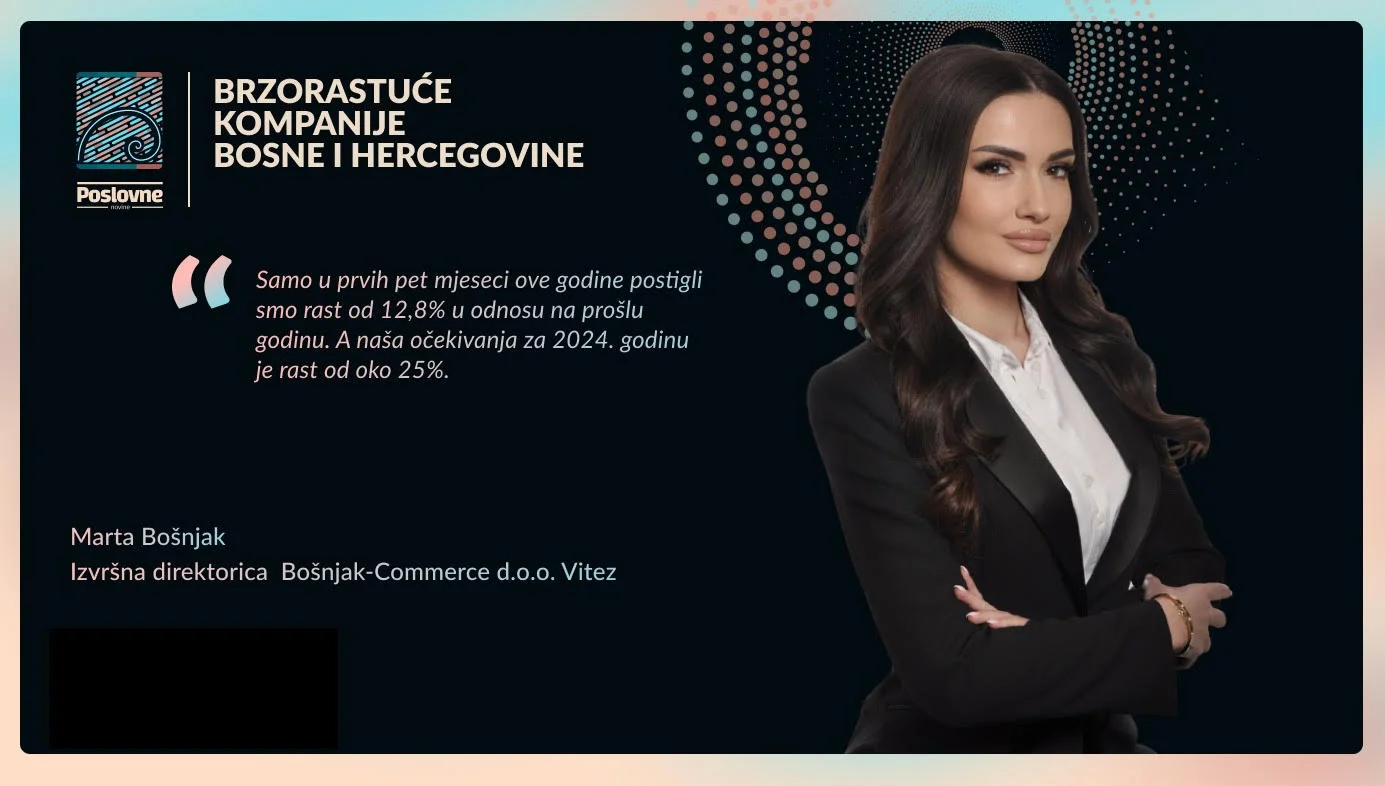 Bošnjak-Commerce iz Viteza: Sa vlastitim proizvodom ECONET napravili evropski brend