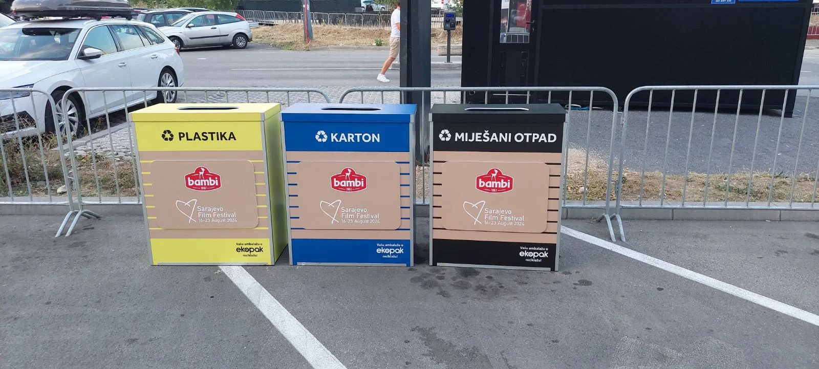 Podrška SFF-u: Coca Cola i Ekopak postavili posebne kontejnere za reciklažu u centru Sarajeva